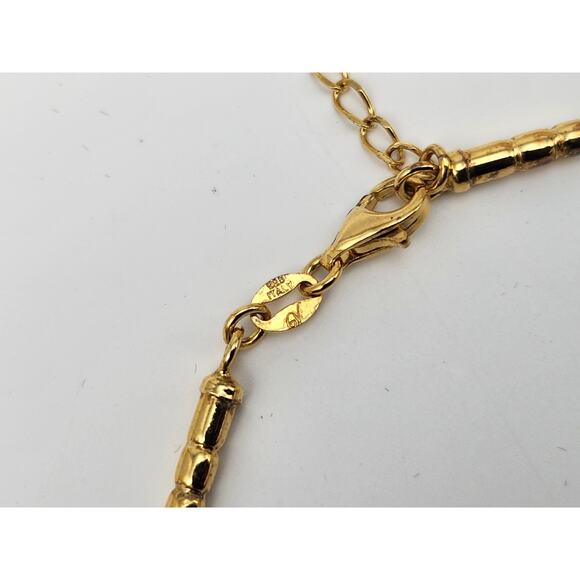 Veronese QVC Sterling Silver 925 Italy Vermeil Necklace 16 - 18''L - Picture 11 of 13